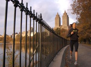 running in Central Park